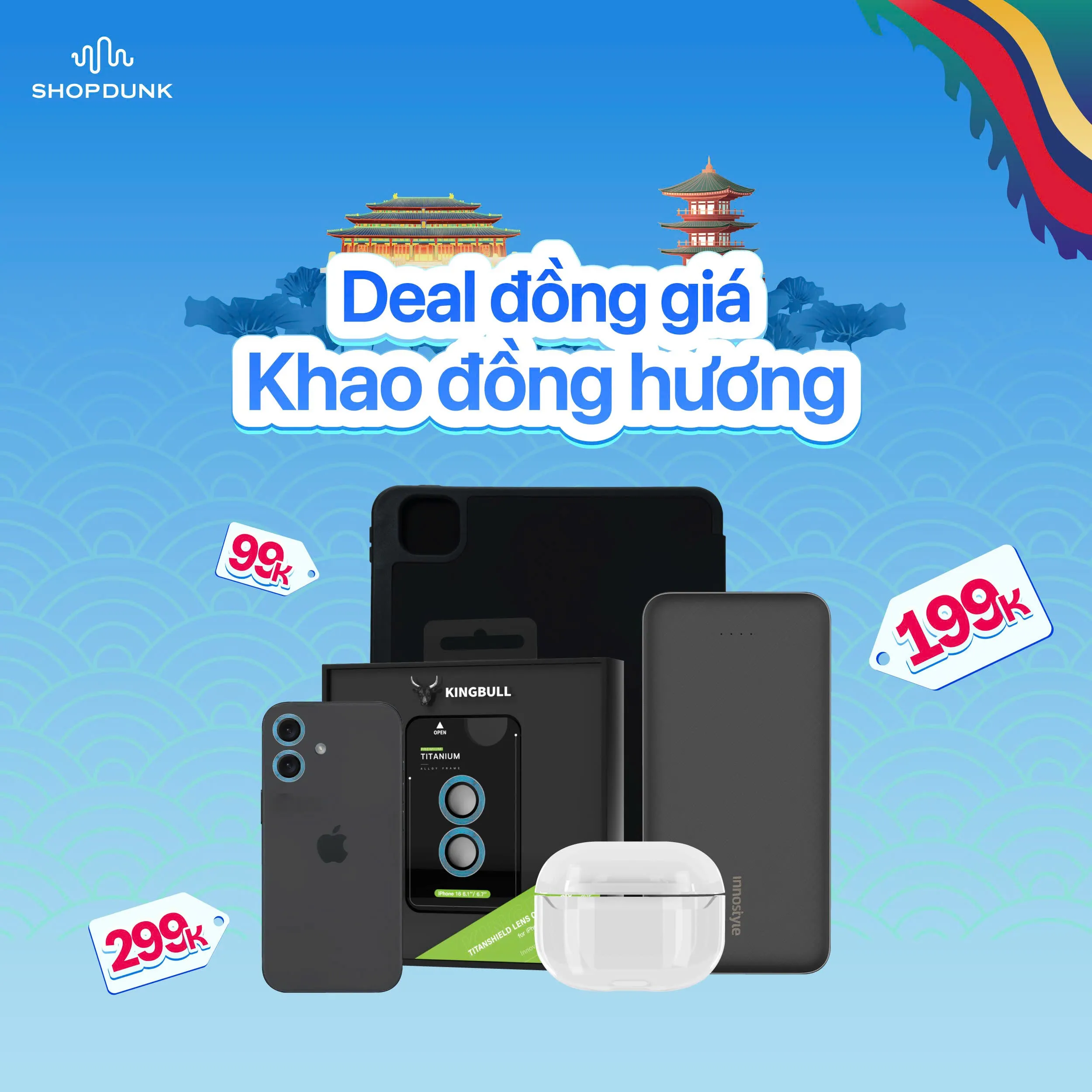 sinh nhật Hà Nam đồng giá phụ kiện 99K